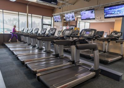 Treadmills at Workout Club in Manchester