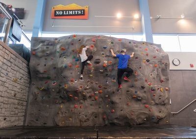 Work together or workout together on the Salem indoor Rock climbing wall